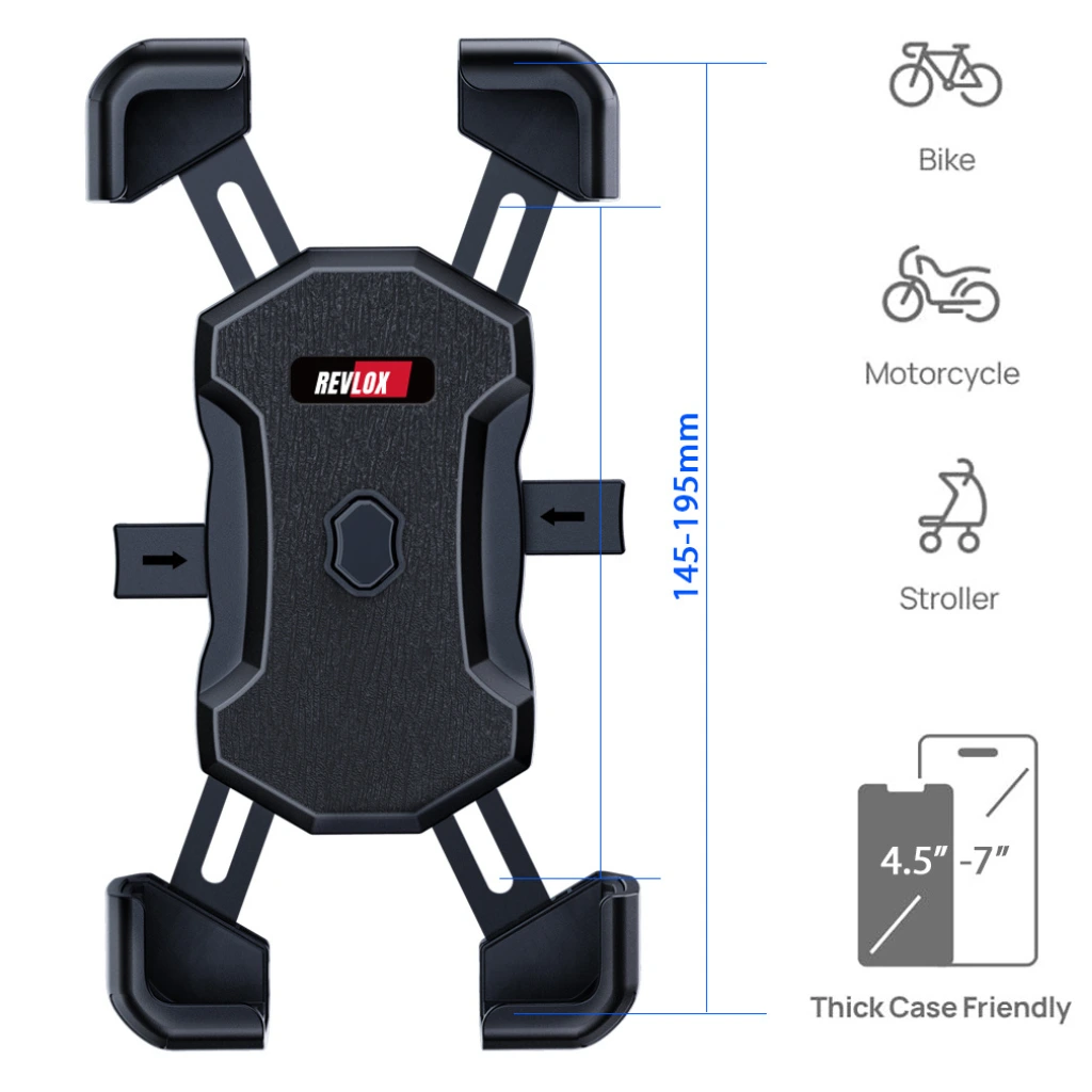 REVLOX FlexPro Motorcycle Mobile Mount with Vibration Dampener - Image 5