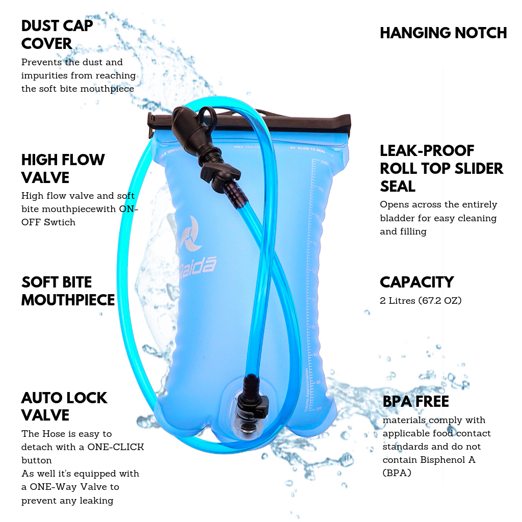 Raida Hydration Bladder - 2L - Image 5