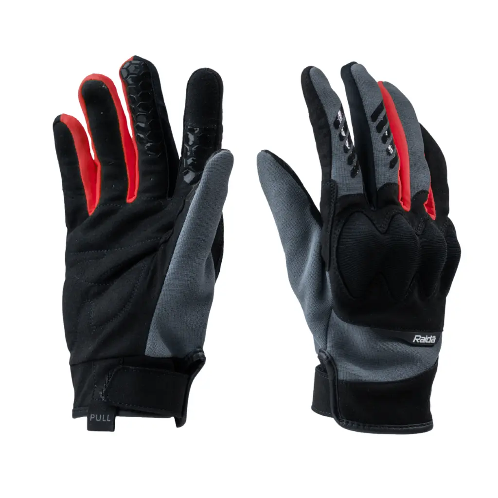 Raida Trailcraft Off-Road Gloves | Red - Image 2