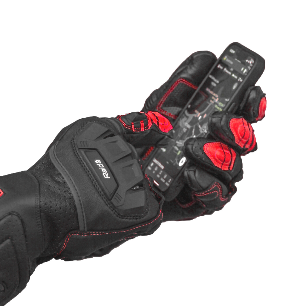 Raida AeroPrix Motorcycle Gloves | Red - Image 7