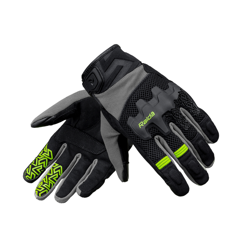 Raida Drift Motorcycle Gloves | Hi-Viz