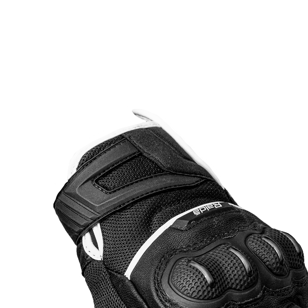 Raida AirWave Motorcycle Gloves | White - Image 5
