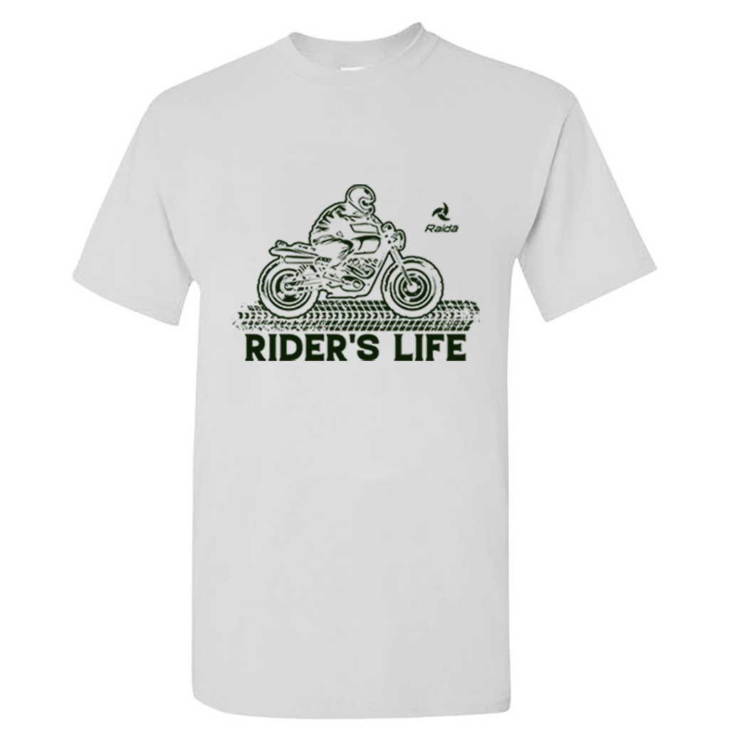Raida Rider's Life T-Shirt | White