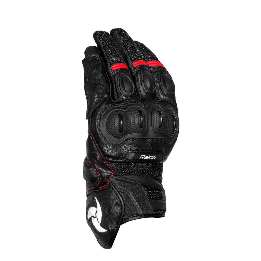 Raida AirWave Motorcycle Gloves | Red - Image 2