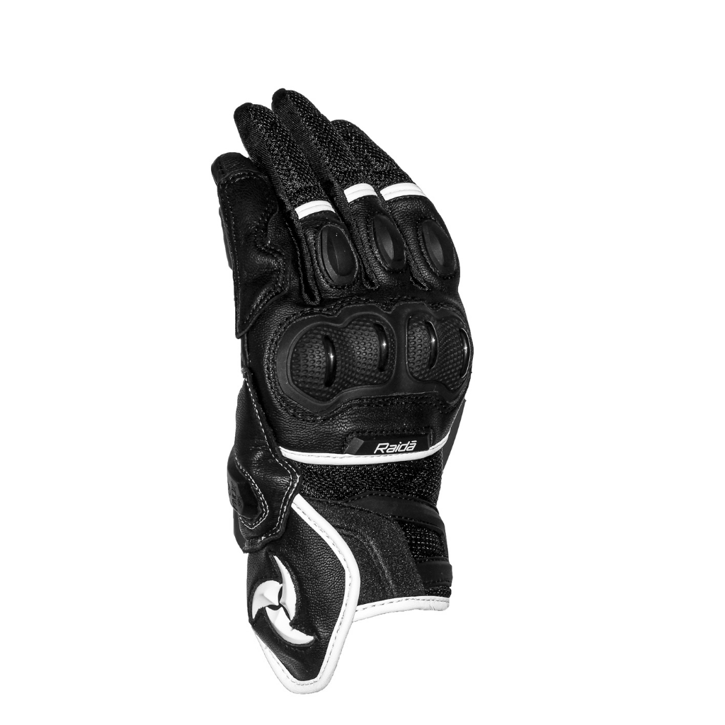 Raida AirWave Motorcycle Gloves | White - Image 2