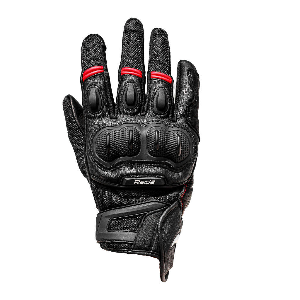 Raida AirWave Motorcycle Gloves | Red